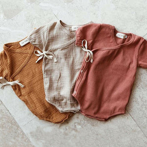 0-18M Kids Summer Short Sleeve Plain Romper Elegant Casual Cute lovely Girls Outfits Newborn Sunsuit Baby Boy Clothes