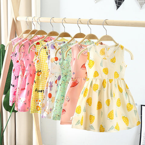 Super Affordable Promotional Clothes 1-3 Years Old Baby Girl Dress Birthady Party Princess Dress Kids Everyday Casual Dress