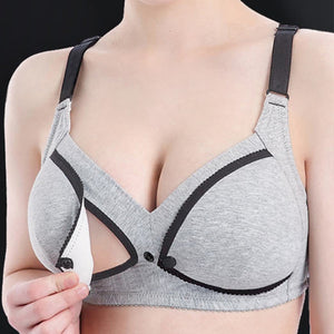 Women Maternity Nursing Bra Pregnancy Open Front Wireless Pads Breastfeeding Underwear convenient feeding of babies