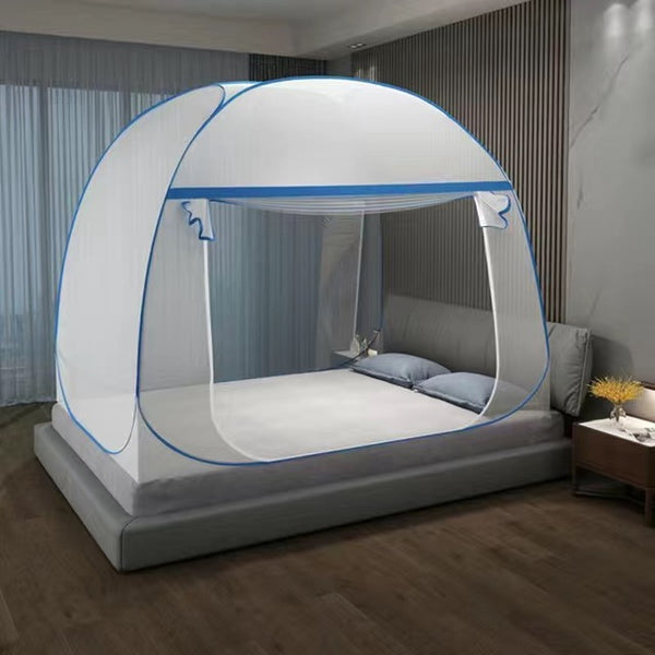 Yurt Mosquito Net Foldable Mosquito Net Free Installation Room Decoration Tent Bed Curtain With Frame Home Bedroom Decor