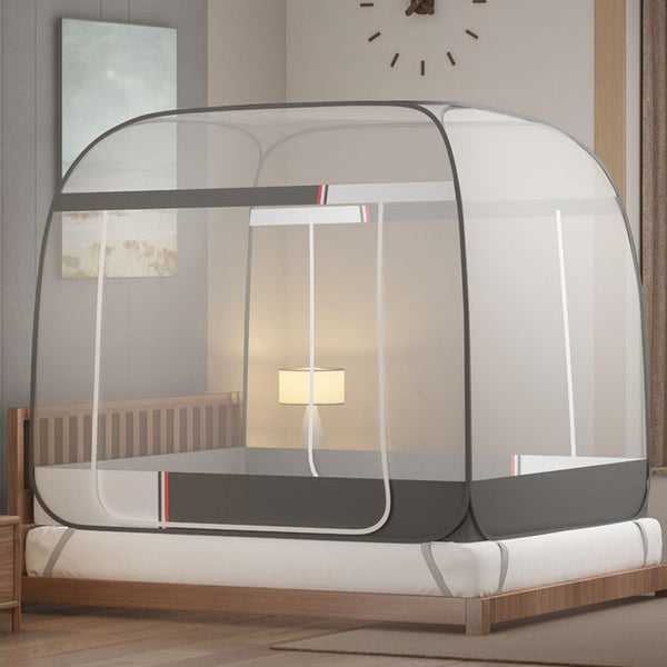 Yurt Mosquito Net Foldable Mosquito Net Free Installation Room Decoration Tent Bed Curtain With Frame Home Bedroom Decor