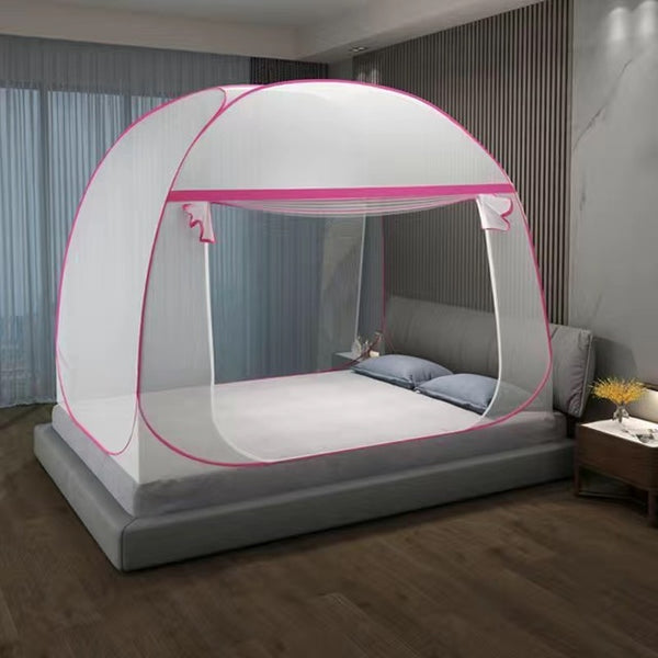 Yurt Mosquito Net Foldable Mosquito Net Free Installation Room Decoration Tent Bed Curtain With Frame Home Bedroom Decor