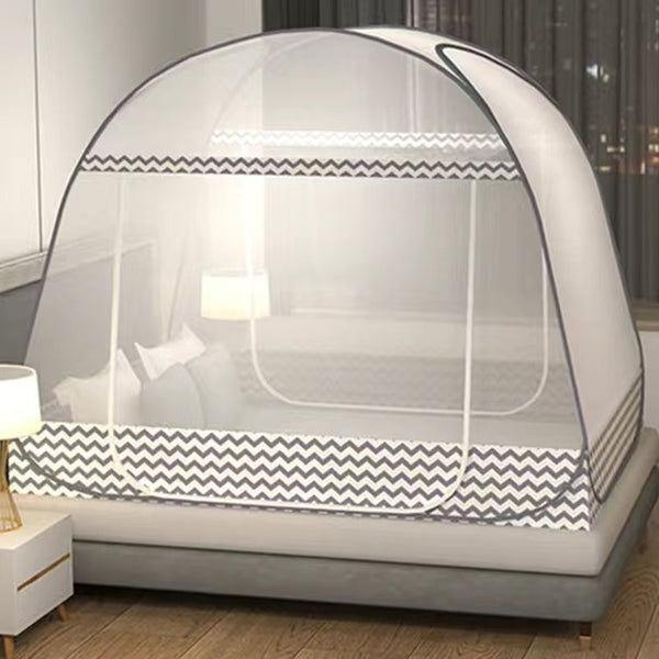 Yurt Mosquito Net Foldable Mosquito Net Free Installation Room Decoration Tent Bed Curtain With Frame Home Bedroom Decor